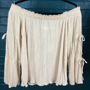 NWT Lauren Conrad Off the Shoulder Peasant Top